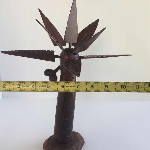 Carved Iron wood Palm Tree with Coconuts - Picture 11 of 12